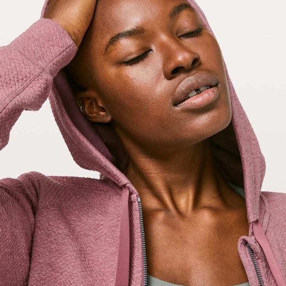 Lululemon Catch A Moment Zip Hoodie sz 4 Heathered So Merlot/So Merlot - Picture 1 of 5